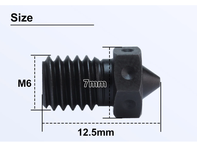 Boquilla Acero endurecido V6 TriangleLab